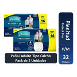 Pañal Adulto Calzón Plenitud Protect Plus  Pack De 2 P/m