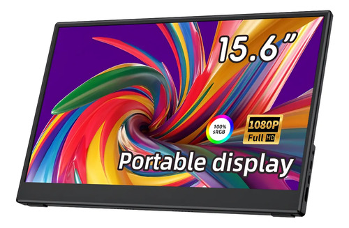 Monitor Ips Fhd Externo Y Portátil De 1080p Y 15.6 In
