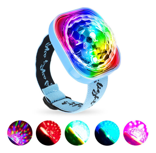 Pulsera Proyector Led Luces Navidad Fiesta Iluminación Rgb