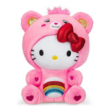 Peluche Care Bears Cheer Bear X Hello Kitty 20 Cm Color Rosa