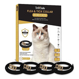 Paquete De 4 Collares Antipulgas Para Gatos, 8 Meses De Prot
