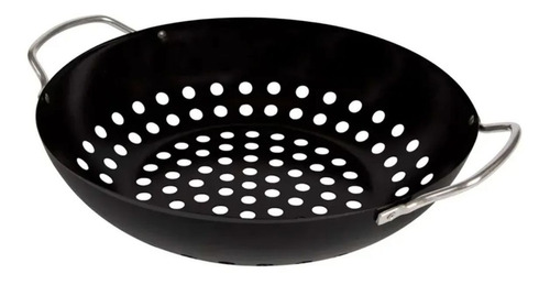 Frigideira Antiaderente Wok Churrasqueira Para Grelhar Mor