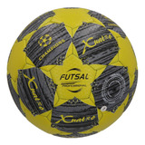 Balón Pelota Futbolito Nº4 Xuatro Amarillo Y Plomo