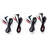 2 Pares Cables De Electrodos Tens (4 Cables)