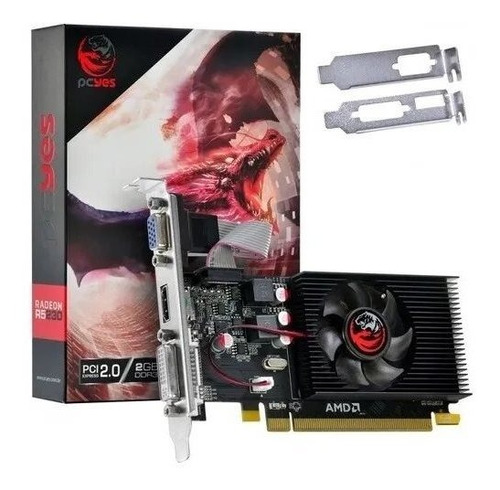 Placa De Video Pcyes Radeon R5 230 2gb Ddr3 Dvi/hdmi/vga