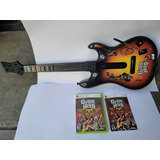 Guitarra Inalámbrica Xbox 360 + Guitar Hero Aeroesmit
