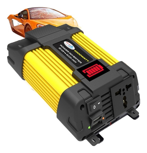 Inversor De Voltaje For Automóvil 6000w Convertidor De 12v