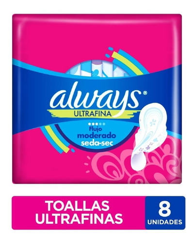 Toallas Higiénicas Always Ultrafinas 8 Unidades 