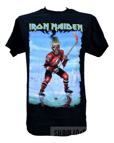 Iron Maiden Playera Hockey Canada - Somewhere Back In Time T