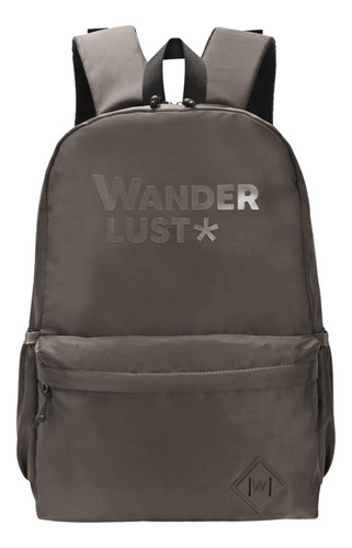 Mochila Urbana Deportiva Wanderlust New Urban Portanotebook Color Gris Oscuro Diseño De La Tela Liso