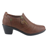 Zapato Chalada Mujer Litang-5 Camel Casual