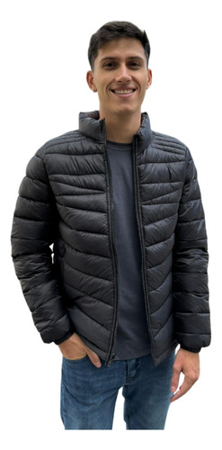 Campera Hombre Abrigo Inflable Reversible