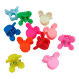 Pack 12 Mini Ganchitos Broches Engomado Para Pelo Colores