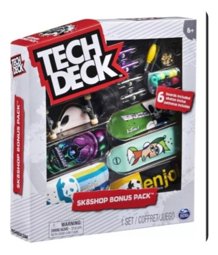 Tech Deck Skate Patineta De Dedo Playset X 6 Juguete Niños