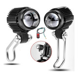 Par Luces Led Auxiliares Faros De Lupa Para Auto Moto Ip68