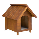 Casinha Casa De Madeira Pet Para Cachorro Cães Resistente N4