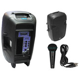 Bafle Potenciado 15 600w Usb Mp3 Bt Activo + Mic Gbr39