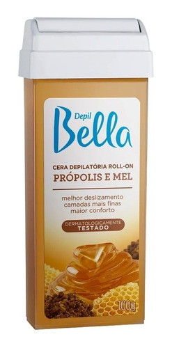 Cera Depilatória Roll-on Própolis E Mel 100g - Depil Bella