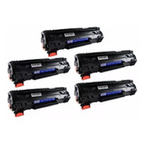 Kit 5 Toner Compatível Ce285a 285a P1102 P1102w M1132 M1212