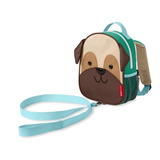 Mochila Para Perros Mini Zoo Pug Con Correa De Seguridad Skip Hop, Color Verde