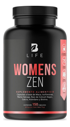 Suplemento Balance Hormonal Para Mujer 150 Cápsulas B Life Womens Balance