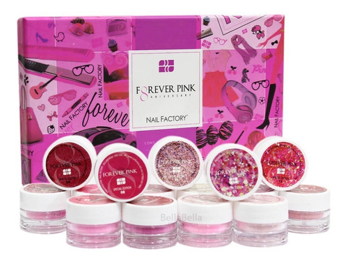 Kit Acrílicos De Color Para Uñas Uso Profesional Nail Factor