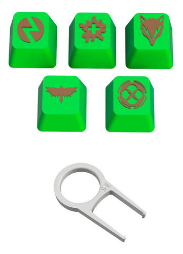 Set 5 Keycaps Skye Habilidades Valorant