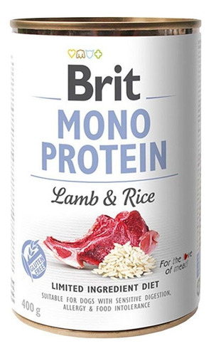Brit Mono Protein Lamb &rice 400g
