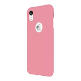 Funda Rígida Silicone Case Felpa Interior Para iPhone XR