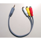 Cable Smartv 3,5 St-4p-corto A 3 Rca Hembra Audio Ster+video