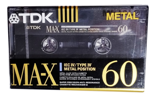 Cassette Audio Tdk Ma-x 60 Type Iv Metal 