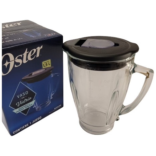 Vaso Oster Redondo + Tapa Para Licuadora Blstpyg Base Ancha 