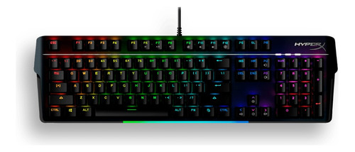 Teclado Gamer Hyperx Alloymkw100 Ttc Linear Red Us Negro Rgb