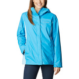 Cortaviento Impermeable Columbia Arcadia Ii Celeste Mujer