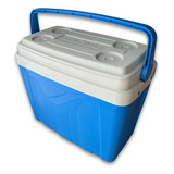 Caixa Cooler Térmico 25 Litros 34 Latas C Alça E Porta Copos Cor Azul