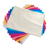 Set 10 Hojas Papel Foil Hot Stamping Adhesiva