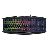 Teclado Gamer Genius Scorpion K220 Retroiluminado Anti-agua