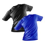 Kit 2 Camisas Masculino Proteção Solar Uv 50+ Manga Curta
