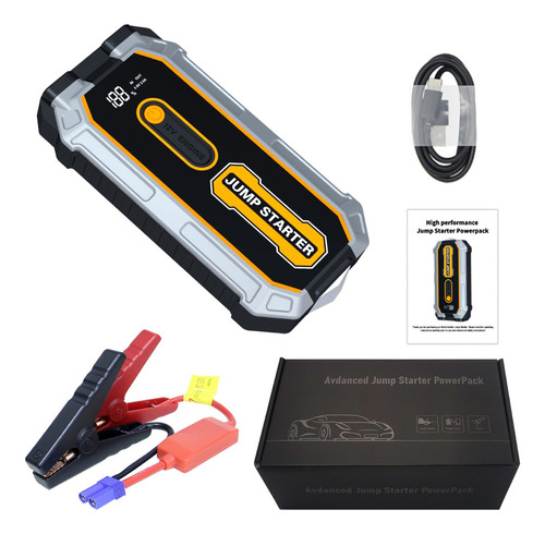 Arrancador De Batería Auto Portátil 1500a,16800mah Powerbank