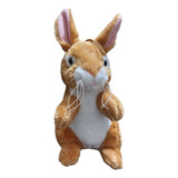 Peluche Conejo 21 Cm Marrón Claro Juguete Muñeco De Felpa