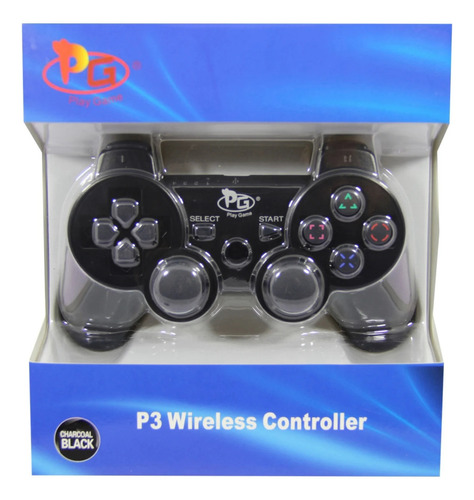 Controle Joystick Compatível Ps3 Play Game Preto