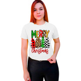 Polera Navideña Arboles Merry Christmas Todas Las Tallas 78