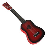 Guitarra Acústica Folk De 6 Cuerdas Rojo02 Rojo02