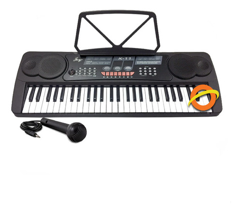 Teclado Musical K-11 Organo Piano 54 Teclas Microfono Fuente