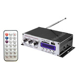 Miniamplificador 4 Canales Bluetooth Usb Sd Fm 010-150
