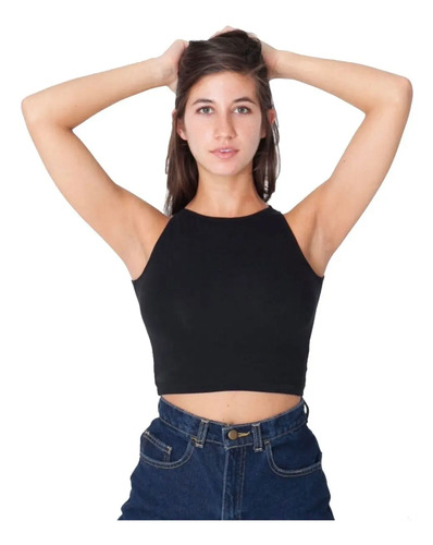 Croptop Blusa Sexy Sin Manga Entallado Antro Fiesta Ct1 Moda