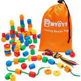 Brinquedos Terapia Ocupacional Bmtoys Lacing Beads Para Niño