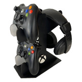 Suporte Para Dois Controles Xbox E Fone De Ouvido/headphone