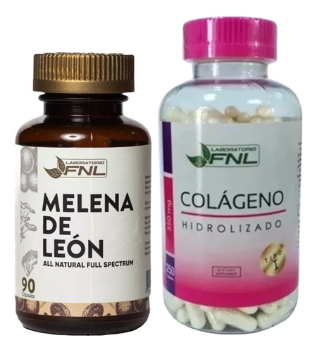 Promo Belleza: Melena De Leon 90 Cap + Colageno Hidrolizado