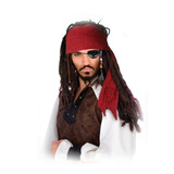 Peluca Jack Sparrow - Piratas Del Caribe - Cotillon Disfraz